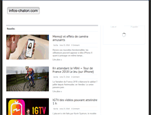Tablet Screenshot of infos-chalon.com
